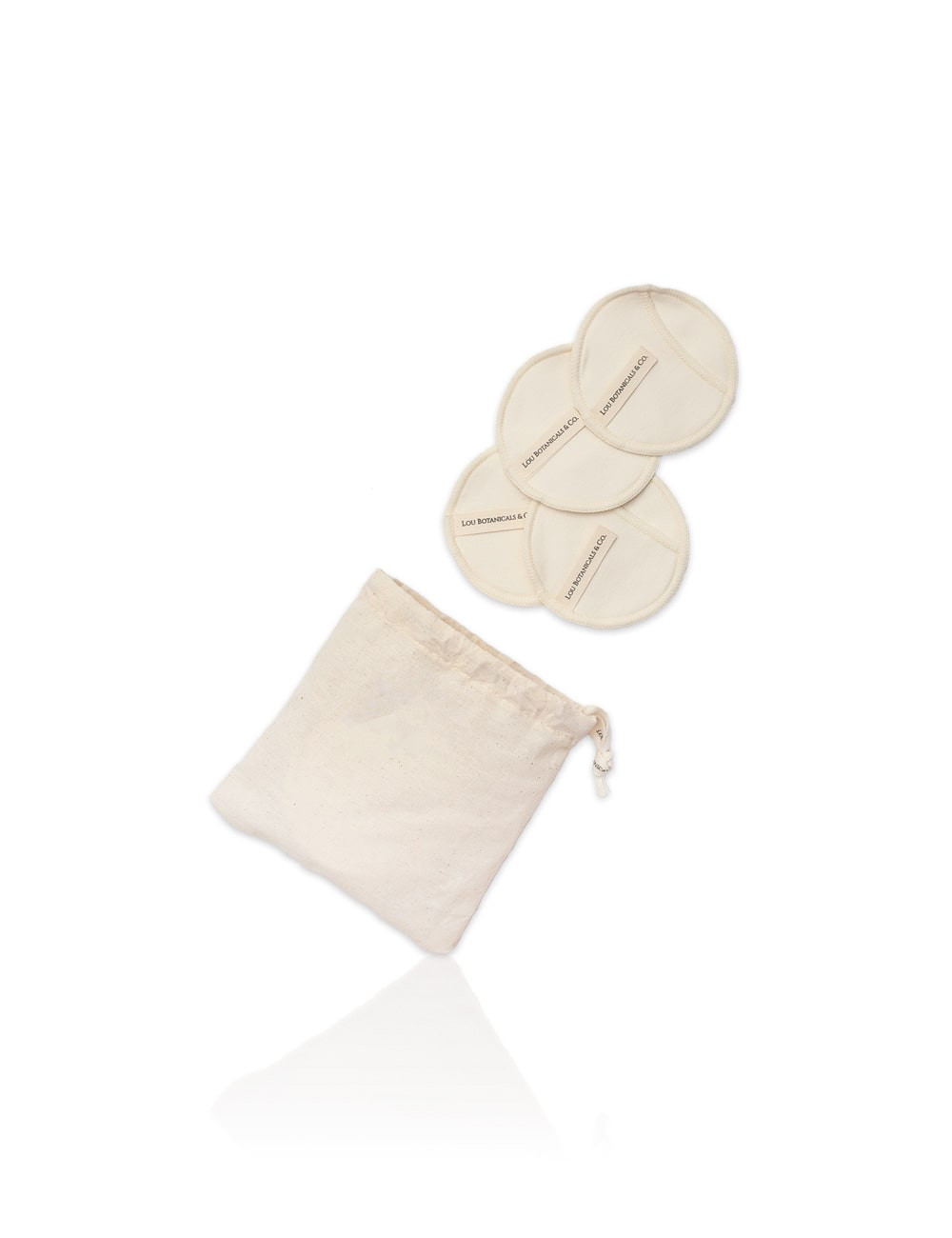 10 discos almohadillas pads de fibra de bambu para limpieza facial