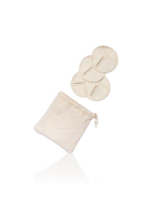 5 discos almohadillas pads de fibra de bambu para limpieza facial