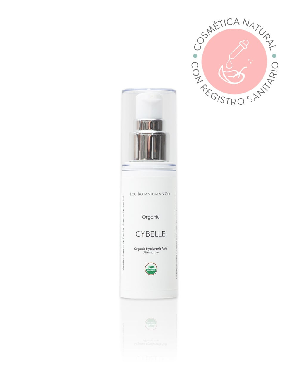 Serum facial alternativa natural y organica al acido hialuronico Cybelle