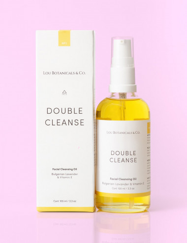 Aceite natural y organico de limpieza facial de 100 ml Double Cleanse con caja
