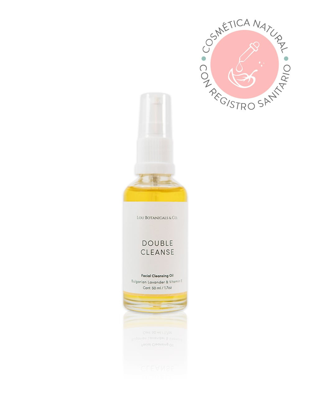 Aceite natural y organico de limpieza facial de 50 ml Double Cleanse