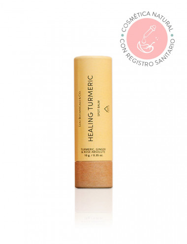 Balsamo para secar granitos natural y organico Healing Turmeric con kion y curcuma