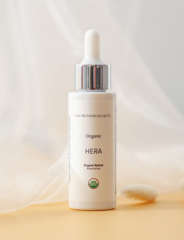 Serum facial alternativa natural y organica al retinol para arrugas y lineas de expresion Hera