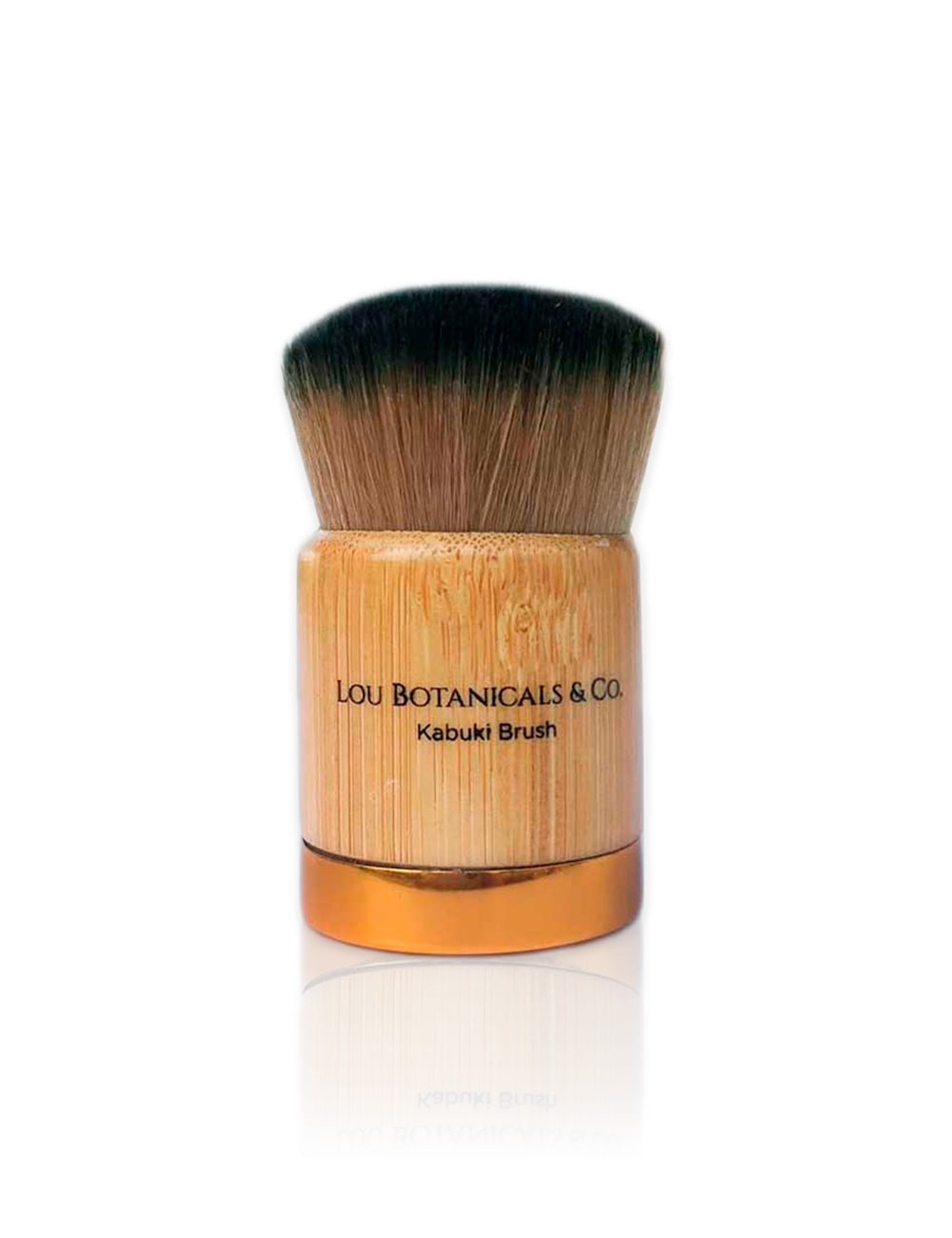 Brocha de bambu ecologico para maquillaje natural rubor base o polvos Kabuki Brush