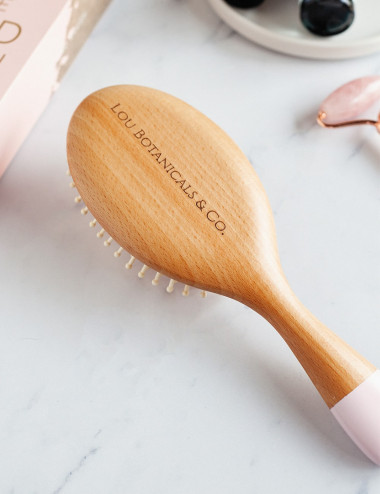 Cepillo de bambu ecologico para cabello