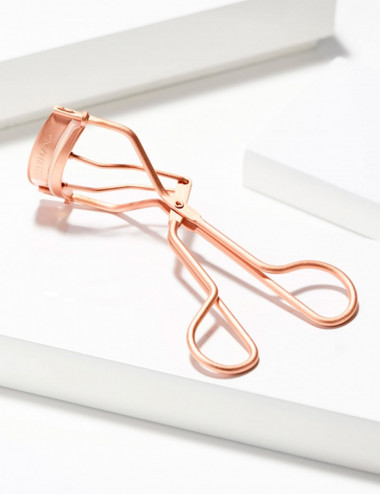 Rizador de pestanas clasico Tweezerman color oro rosado