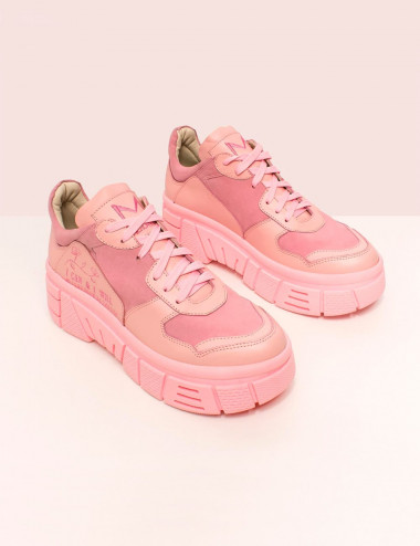 zapatillas para mujer lourdes rosada de mia macchieri