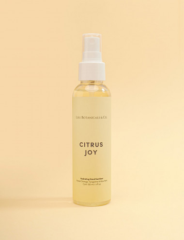 Spray desinfectante antibacterial para manos olor naranja mandarina aloe vera