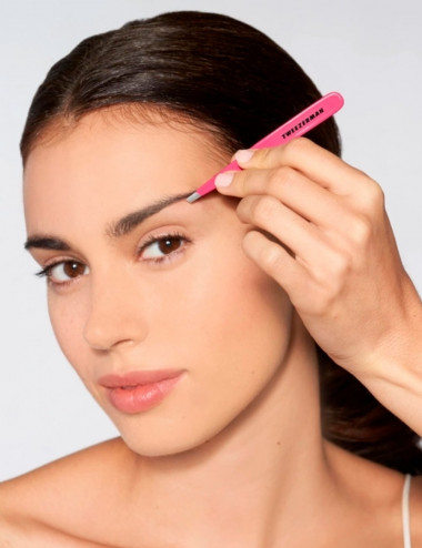 Pinza rosada para depilacion cejas cuerpo pretty in pink Tweezerman