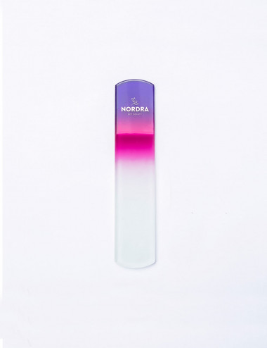 Lima Nordra de cristal para pies con lado rugoso para exfoliar la piel seca o callitos y lado más fino para limado suave