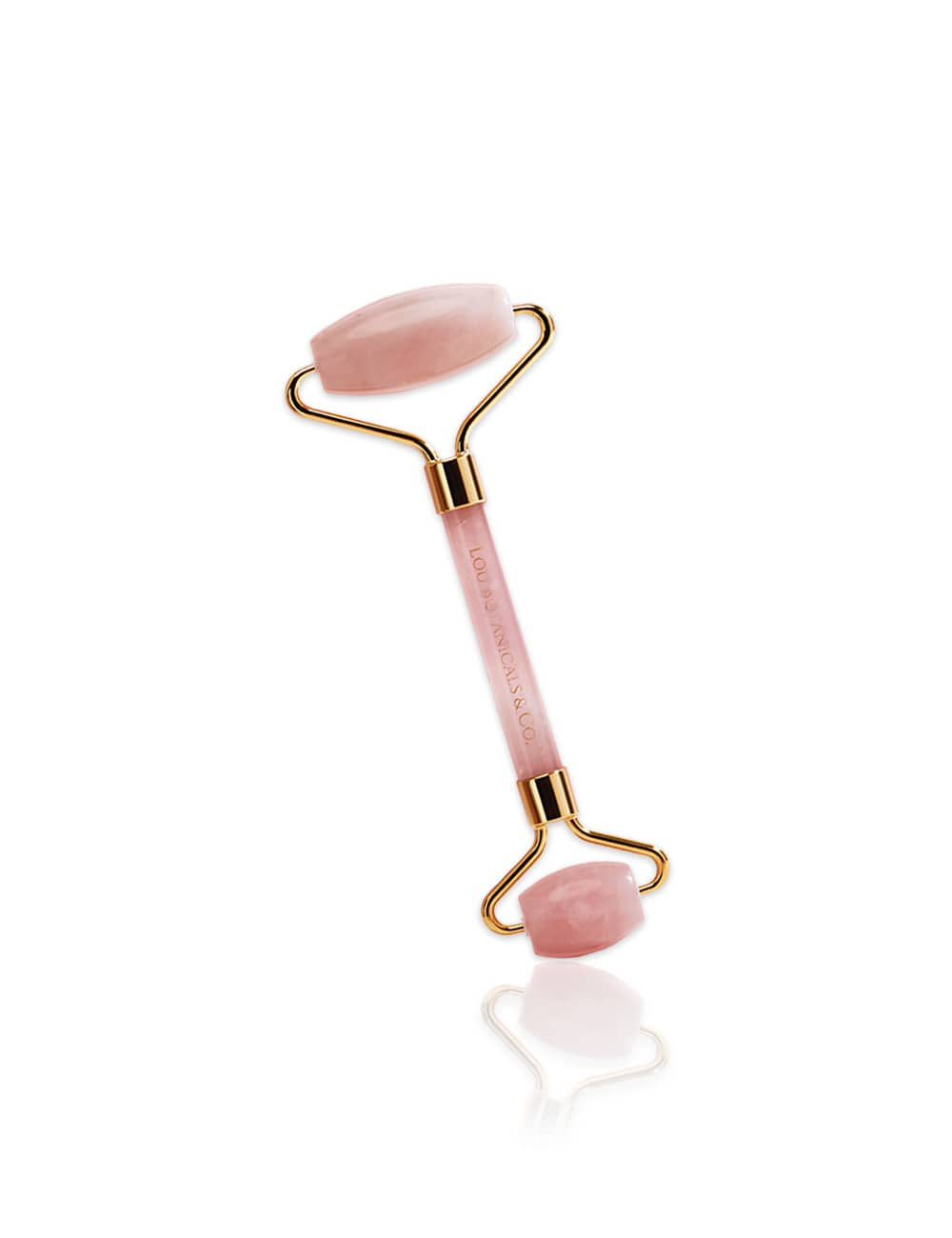 Rodillo de cuarzo rosado para masaje facial Rodillo de cuarzo rosado para masaje facial