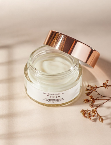 Crema contorno de ojos natural y organico Theia con acido hialuronico y retinol