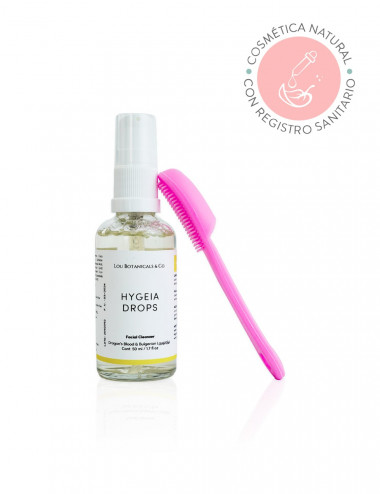 Gel limpiador jabon liquido natural y organico con dedo exfoliante facial