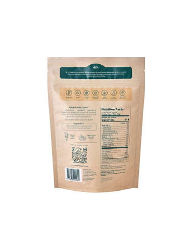 Andean Protein con proteina fibra fosforo hierro potasio y calcio de alverja sacha inchi lucuma quinoa maca y algarrobina
