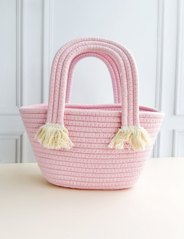 Bolso rosado para llevar tus productos de cosmetica natural