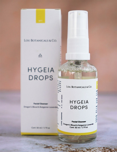 Pack con gel limpiador jabon liquido natural y organico Hygeia Drops Fingercito dedo exfoliante y te infusion sante Skinny Detox