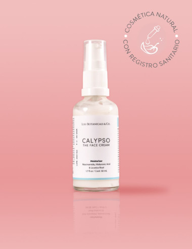 Crema facial Calypso con Colageno Marino Niacinamida Acido Hialuronico Manzanilla y Regaliz que hidrata tu piel