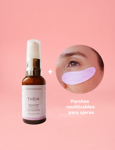 KIT ANTI OJERAS: THEIA CONTORNO DE OJOS + PARCHES REUTILIZABLES PARA LAS OJERAS