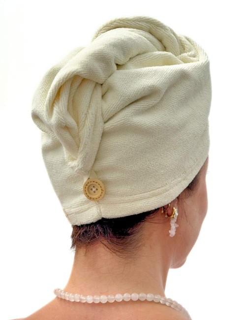 TOALLA DE CABELLO DE ALGODÓN PIMA PERUANO - TURBANTE