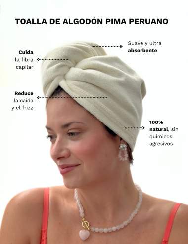 TOALLA DE CABELLO DE...