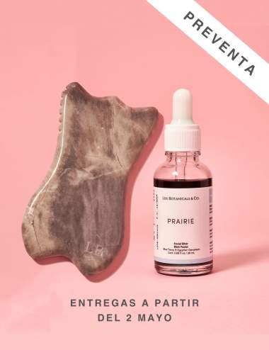 PREVENTA PACK GUA SHA EDICIÓN PIEDRA HUAMANGA + TUTORIAL ONLINE DE MASAJES FACIALES + PRAIRIE
