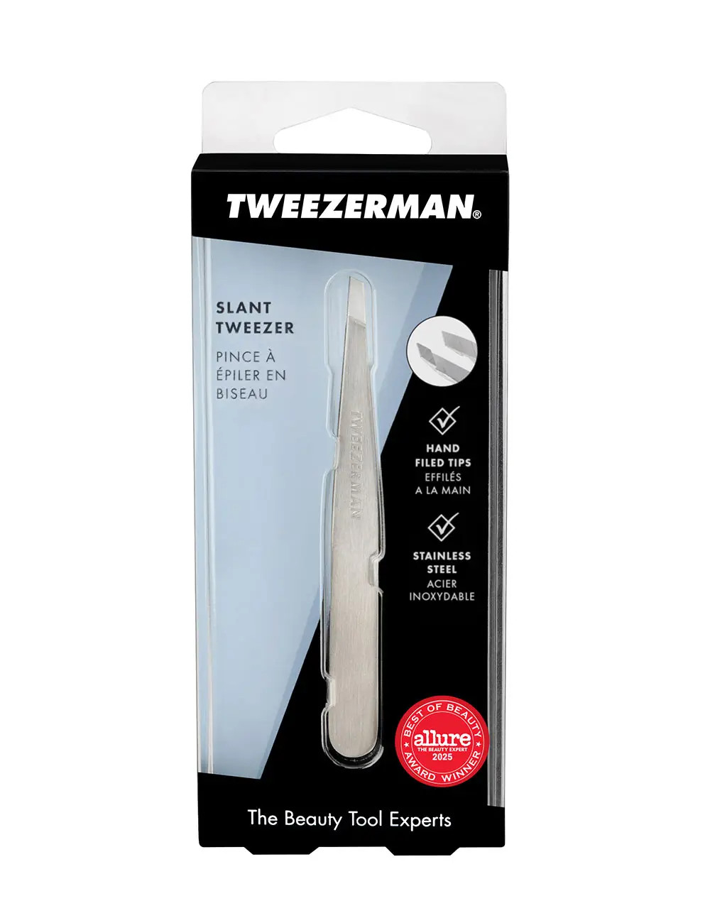 TWEEZERMAN - Pinza Clasica de Acero Inoxidable