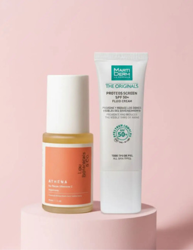 Pack ATHENA Gel de vitamina C y MARTIDERM Protector Solar sin color