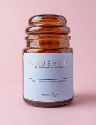 Vela Ritual RENÚEVATE | Limpieza Energética y Nuevos Comienzos