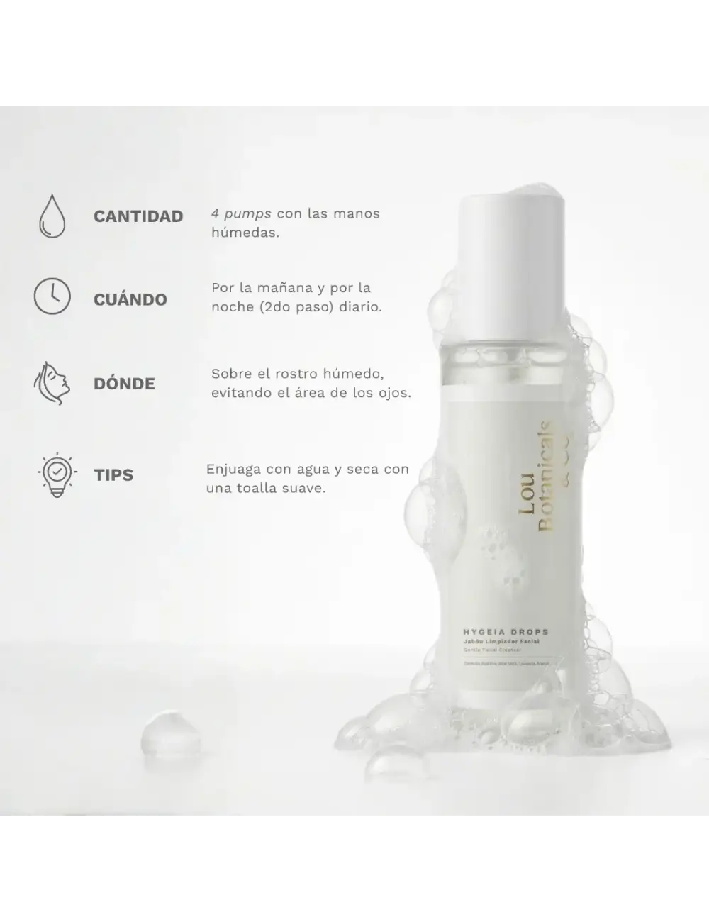 HYGEIA DROPS: Jabón limpiador facial 100 mL
