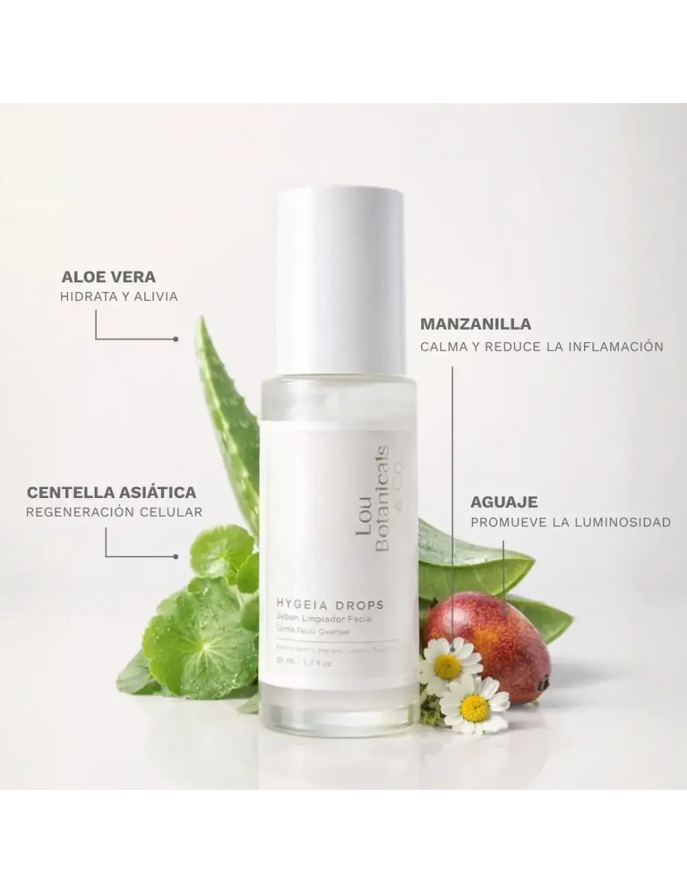 HYGEIA DROPS: Jabón limpiador facial 50 mL