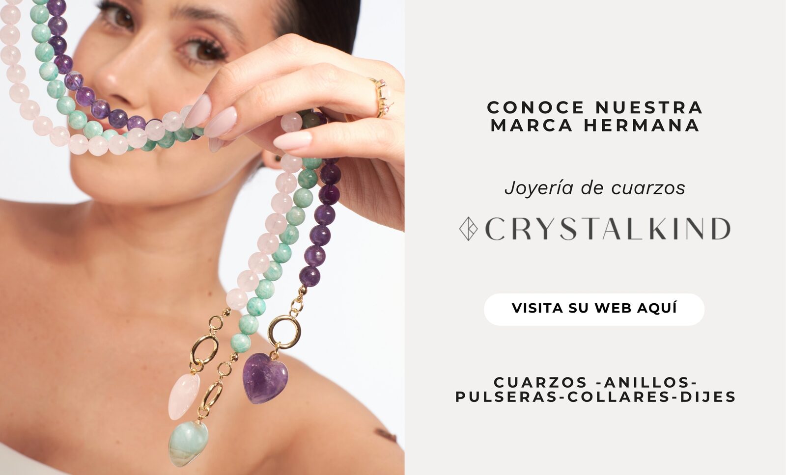 Joyería de cuarzos con CrystalKind